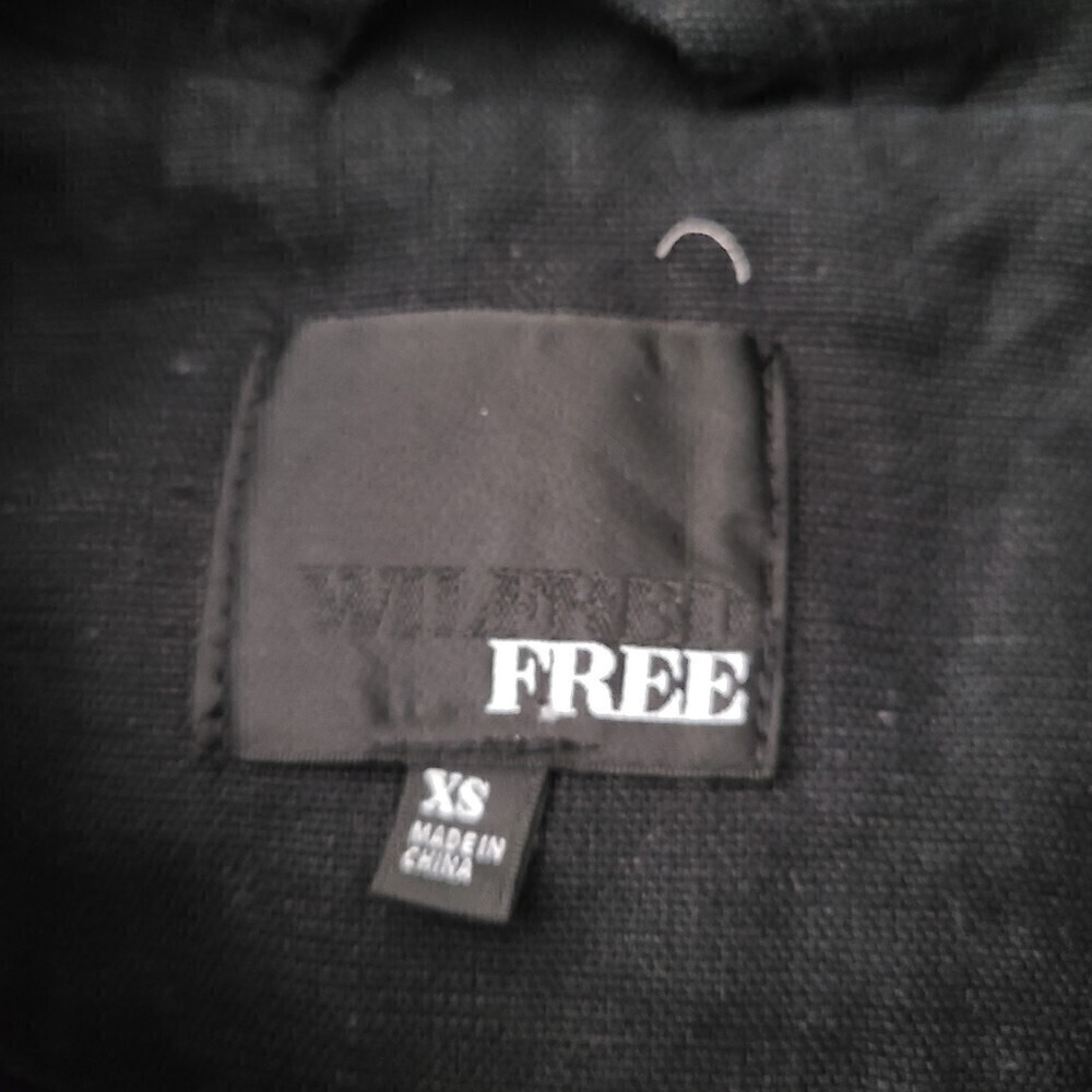 Wilfred Free Moto Jacket XS Black Linen Blend Canvas Snap-Front Utility … - Picture 8 of 9